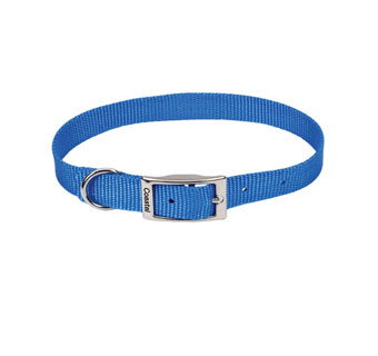 00601 SINGLE-PLY DOG COLLAR NYLON 18 IN X 3/4 IN BLUE LAGOON