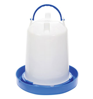 DOUBLE-TUF® POULTRY WATERER PLASTIC BLUE 3.5 QT