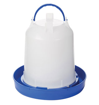 DOUBLE-TUF® POULTRY WATERER PLASTIC BLUE 2.5 GAL