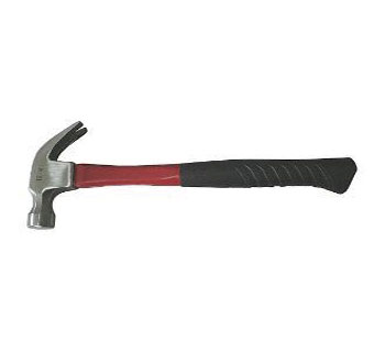 CLAW HAMMER WITH HANDLE CURVED FIBERGLASS
