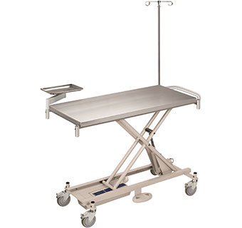 OLYMPIC TREATMENT TABLE™ MODEL 50702 1 INSTRUMENT TRAY AND IV POLE