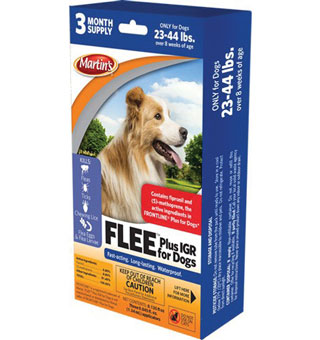 FLEE® PLUS IGR DOG SPOT-ON TREATMENT APPLICATOR 23-44 LB 3 DS