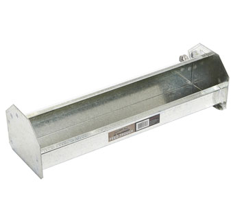 DOUBLE-TUF® POULTRY TROUGH FEEDER 3 LB 18 IN STEEL GALV