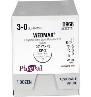 PIVETAL® WEBMAX™ SUTURES D968 30 IN (CP2) 12/BOX