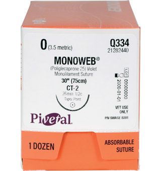 PIVETAL® MONOWEB™ SUTURES Q334 30 IN (CT2)