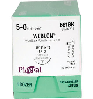 PIVETAL® WEBLON™ SUTURES 661BK 18 IN (FS-2)