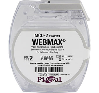 PIVETAL® WEBMAX™ SUTURES 2 25 M 1/PKG