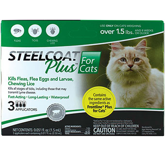 FIRST COMPANION® STEELCOAT® PLUS FOR CATS (OVER 1.5 LB) 3 DOSE
