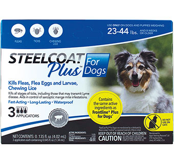 FIRST COMPANION® STEELCOAT® PLUS FOR DOGS 23-44 LB 3 DOSE