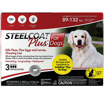 FIRST COMPANION® STEELCOAT® PLUS FOR DOGS 89-132 LB 3 DOSE