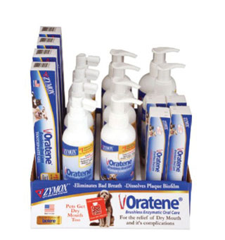 ZYMOX 18-PIECE ORATENE BRUSHLESS ORAL CARE COUNTER DISPLAY