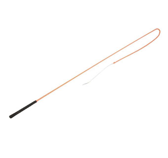 SW5018R STOCK WHIP WITH GOLF GRIP HANDLE 18 IN LASH 50 IN NEON ORANGE/WHITE