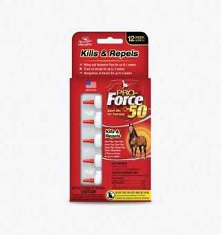 PRO-FORCE® EQUINE 50 SPOT-ON FLY CONTROL 6/PKG