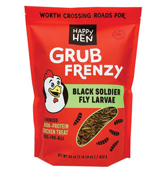 HAPPY HEN™ GRUB FRENZY™ BLACK SOLDIER FLY LARVAE 30 OZ