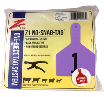 COW 1 PIECE PRE-NUMBERED LASER PRINT PURPLE 1-25