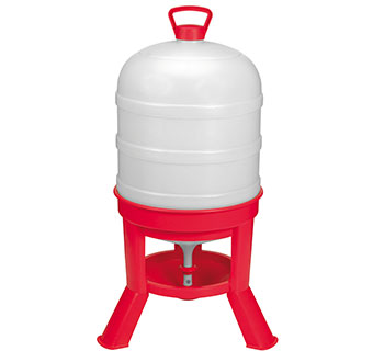 POULTRY WATERER WITH PLASTIC DOME 10 GALLON