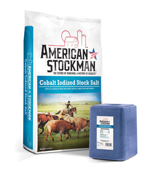 AMERICAN STOCKMAN® COBALT IODIZED SALT 97-99.9% 50 LB 40 PKG/PL