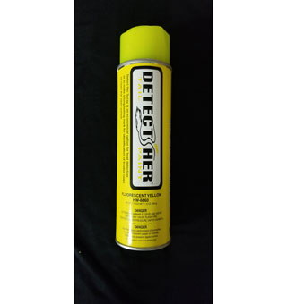 DETECT-HER™ UPRIGHT TIP TAIL PAINT SPRAY 500 ML FLUORESCENT YELLOW