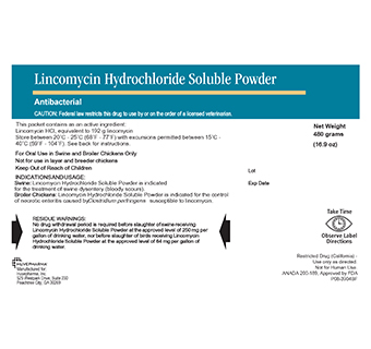LINCOMYCIN HYDROCHLORIDE SOLUBLE POWDER 480 G (RX)