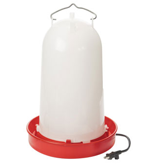 LITTLE GIANT® HEATED POULTRY WATERER FOR CHICKEN 3 GAL PLASTIC