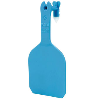 Y-TAGS™ FEEDLOT BLANK TAG BLUE 50/PKG