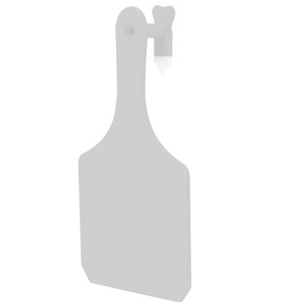 Y-TAGS™ 1-PIECE COW BLANK TAG 2-3/4 IN WHITE 100/PKG