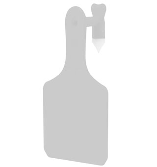 Y-TAGS™ 1-PIECE CALF BLANK TAG 1-1/2 IN WHITE 100/PKG