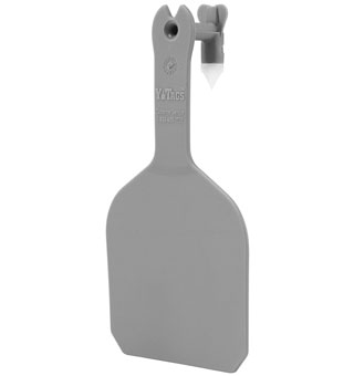 Y-TAGS™ FEEDLOT BLANK TAG GRAY 50/PKG