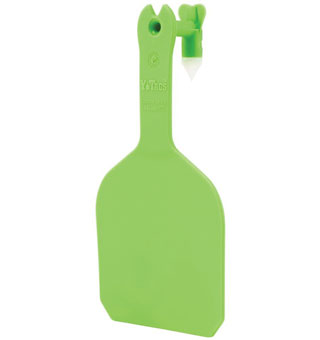 Y-TAGS™ FEEDLOT BLANK TAG CHARTREUSE 50/PKG