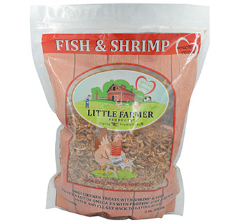 LITTLE FARMER FISH AND SHRIMP MIX CHICKEN TREAT 1 LB 1/PKG