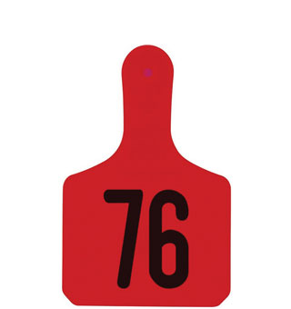 Y-TAGS™ 1-PIECE CALF EAR TAG LASER NUMBERED 76-100 25/PKG