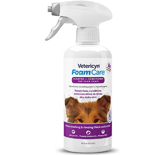 VETERICYN® FOAMCARE PET SHAMPOO AND CONDITIONER THICK COAT 16 OZ
