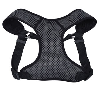 COMFORT SOFT® 06984 ADJ SPORT WRAP DOG HARNESS L 1 IN GRAY WITH BLACK