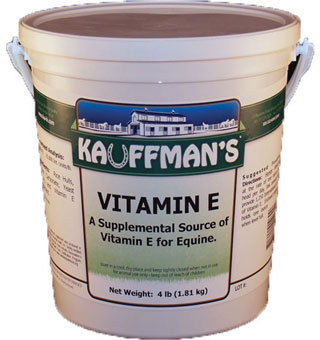 KAUFFMAN'S® VITAMIN SUPPLEMENT 20000 IU/LB VITAMIN E 4 LB
