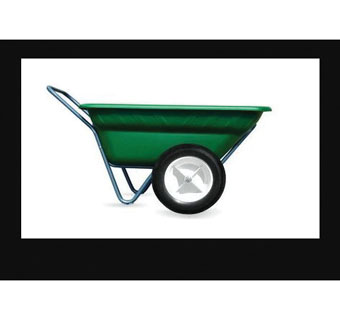 DURA CART/DOLLY WITH WORRY FREE 16 IN TIRE FRAME 7 CU-FT BLUE