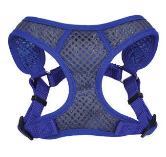 COMFORT SOFT® 06484 ADJ SPORT WRAP DOG HARNESS NYLON XS GRAY WITH BLUE