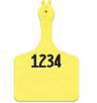 ATAG™ LIVESTOCK INTELLIGENCE™ ATAGF10 FEEDLOT TAG YELLOW 50/PKG