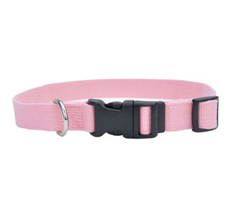 NEW EARTH® 14301 ADJ COLLAR SOY FIBER 6 - 8 IN X 3/8 IN ROSE