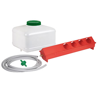 AUTOMATIC PLASTIC TROUGH WATERER KIT (INCLUDES MULTIPLE ITEMS)