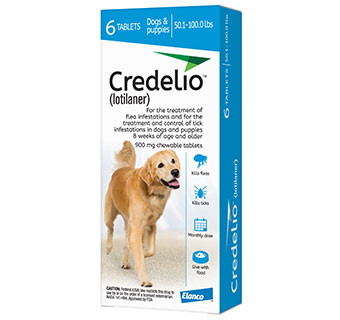 CREDELIO™ CHEWABLE TABLETS 50.1 - 100 LBS 10 X 6/PKG (RX)