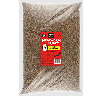 HAPPY HEN™ MEALWORM FRENZY® DRIED MEALWORMS 11 LB 1/PKG