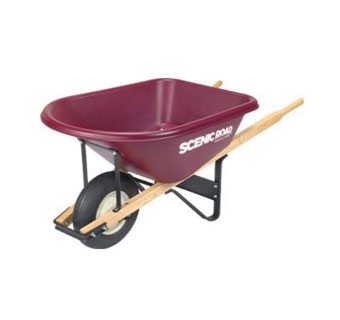 RIBBED WHEELBARROW 800 LB 40 IN X 30 IN X 20 IN