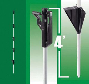 SUNGUARD™ STEP-IN POST 3/8 IN DIA 4 FT L FIBERGLASS