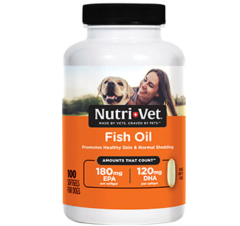 NUTRI-VET FISH OIL SOFT GEL 100 COUNT BOTTLE