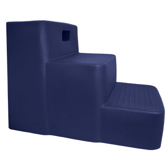 3-STEP MOUNTING BLOCK 21 IN H NAVY BLUE 1/PKG