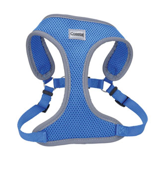 COMFORT SOFT® 06686 ADJ REFLECTIVE WRAP DOG HARNESS MED 3/4 IN BLUE LAGOON