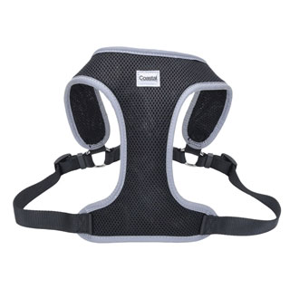 COMFORT SOFT® 06686 ADJ REFLECTIVE WRAP DOG HARNESS MED 3/4 IN BLACK