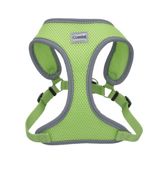 COMFORT SOFT® 06986 ADJ REFLECTIVE WRAP DOG HARNESS L 1 IN LIME GREEN