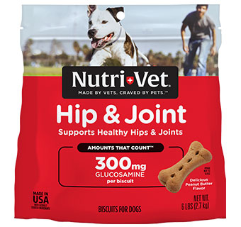 HIP & JOINT EXTRA STRENGTH PEANUT BUTTER BISCUITS FOR LARGE DOGS 6 LB 1/PKG