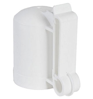ZAREBA® T-POST SAFETY CAP AND INSULATOR WHITE 10/PKG